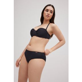   Ysabel Mora SW ‘25 Fekete micropiqué bandeau bikini C kosárral