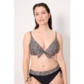 Ysabel Mora fekete-beige bikini D kosár 